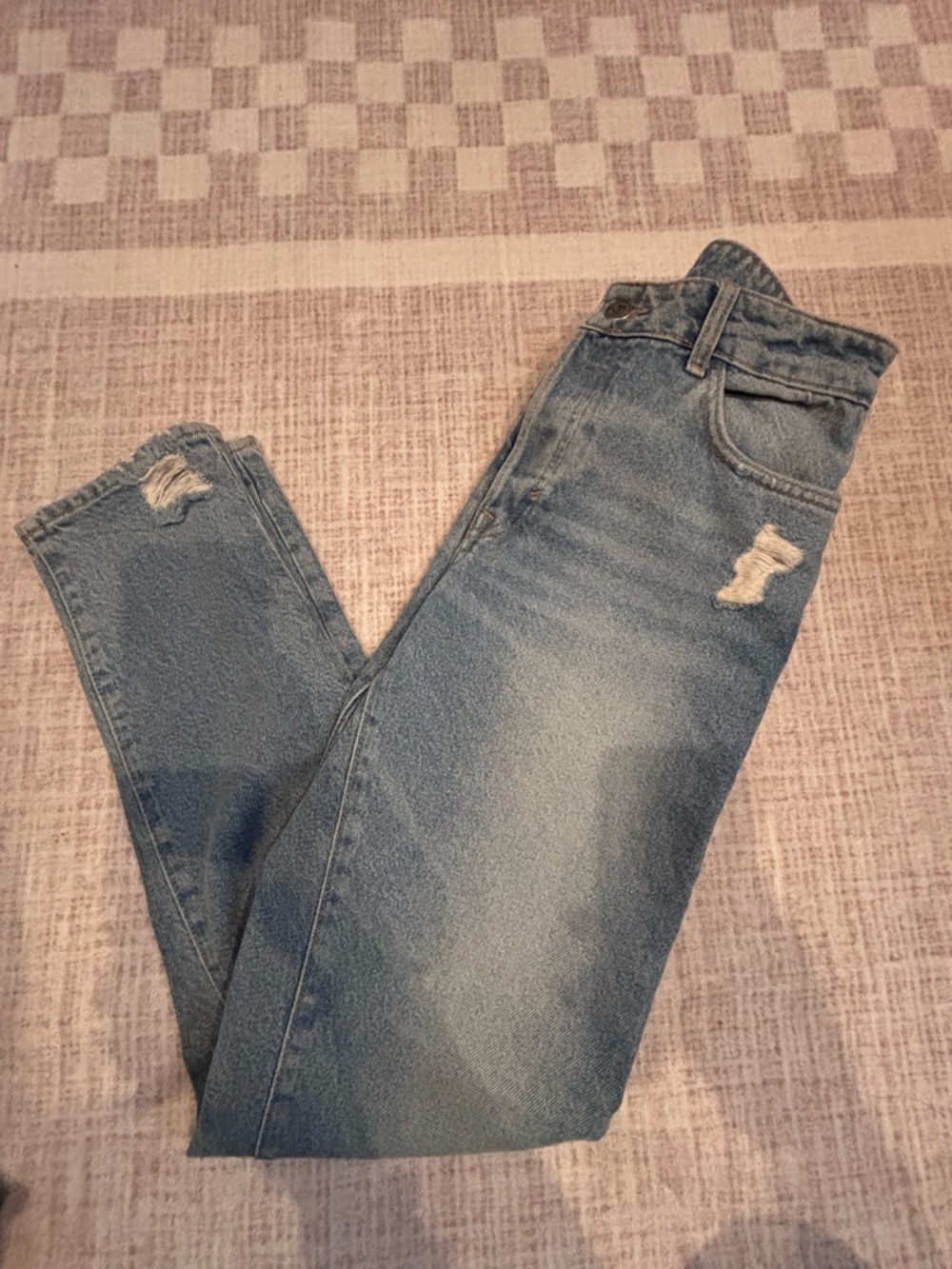 Zara Basic Light Blue Denim Jeans